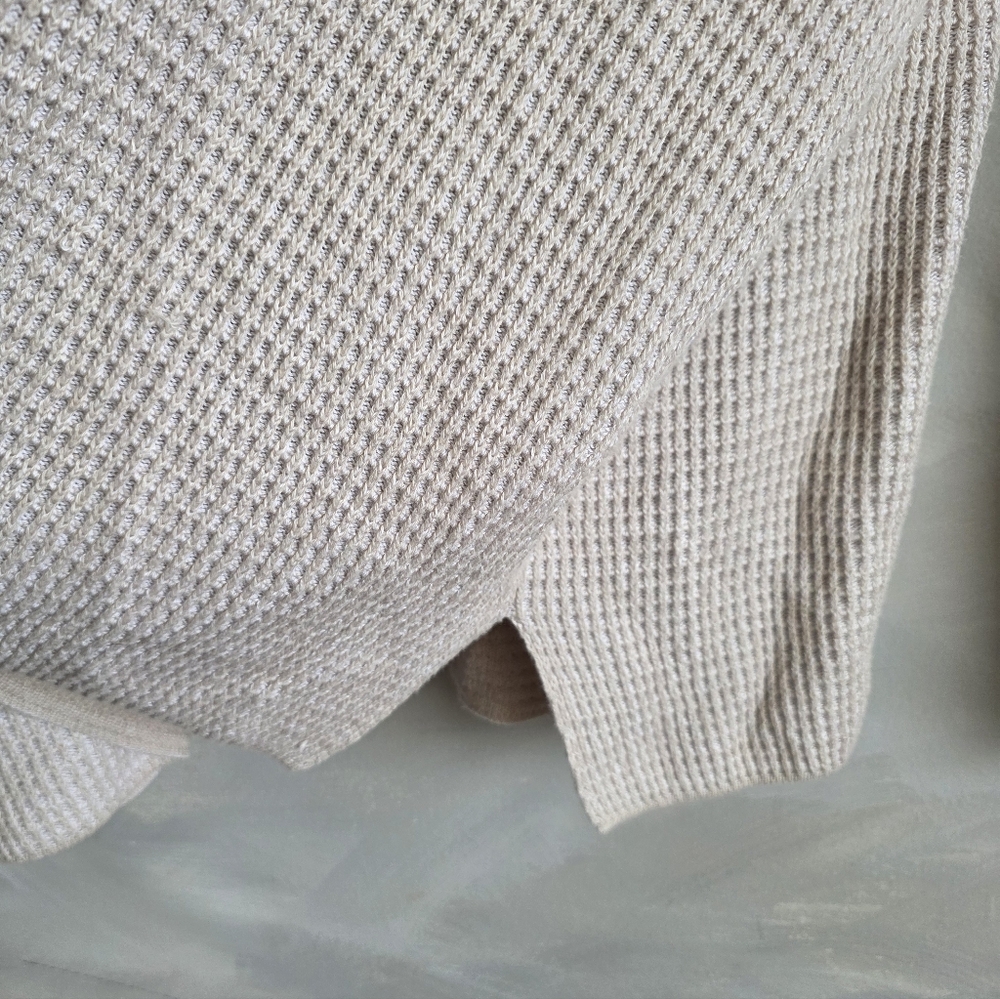 Eileen Fisher Funnel Neck Organic Cotton Tencel Blend Sweater XL - Picture 7 of 11